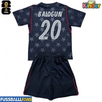 Vereinigte Staaten Folarin Balogun #20 Auswärts Trikotsatz Kinder EM 2024 Kurzarm (+ Kurze Hosen)